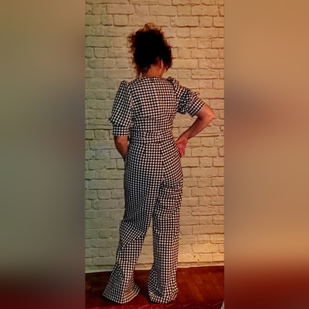 New York & Company Gingham Jumpsuit NWT - Picture 5 of 6
